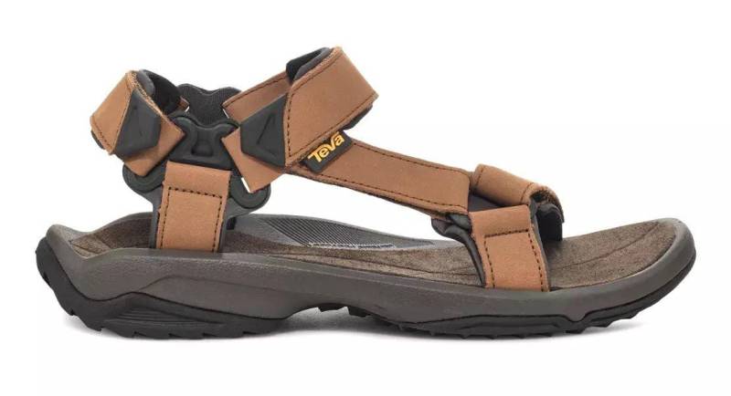 Terra Fi Lite - Leder Sandale Herren Braun 43 von TEVA