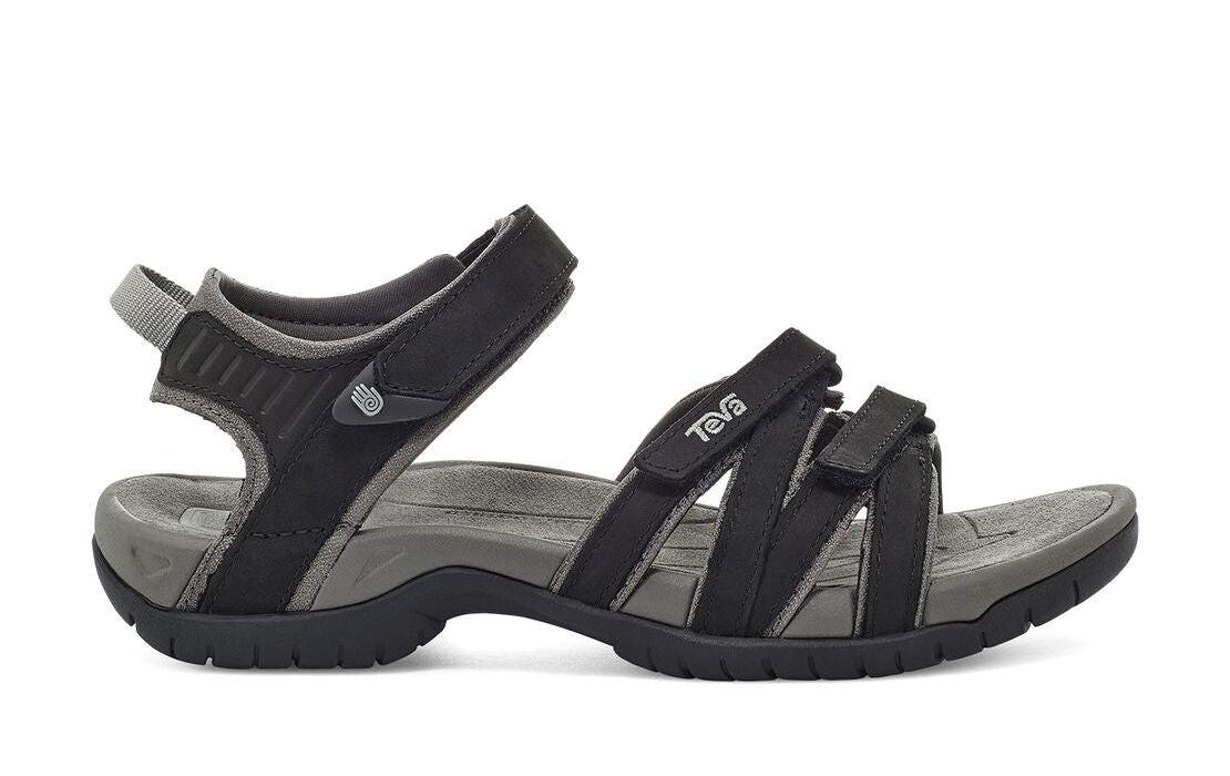 Tirra - Leder Wandersandale Damen Schwarz 36 von TEVA