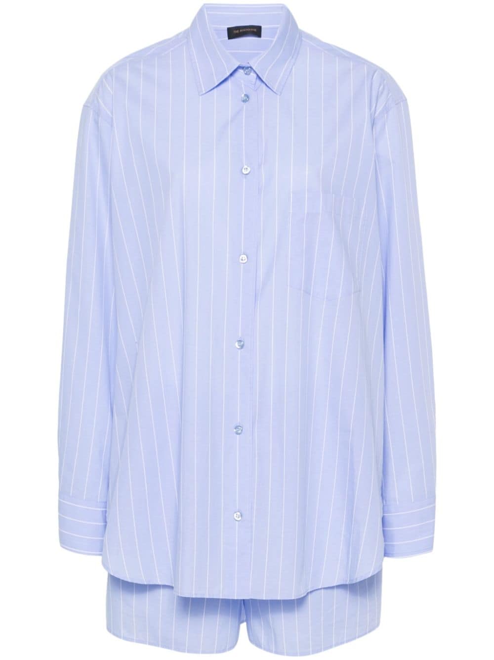 THE ANDAMANE Georgiana striped cotton set - Blue von THE ANDAMANE