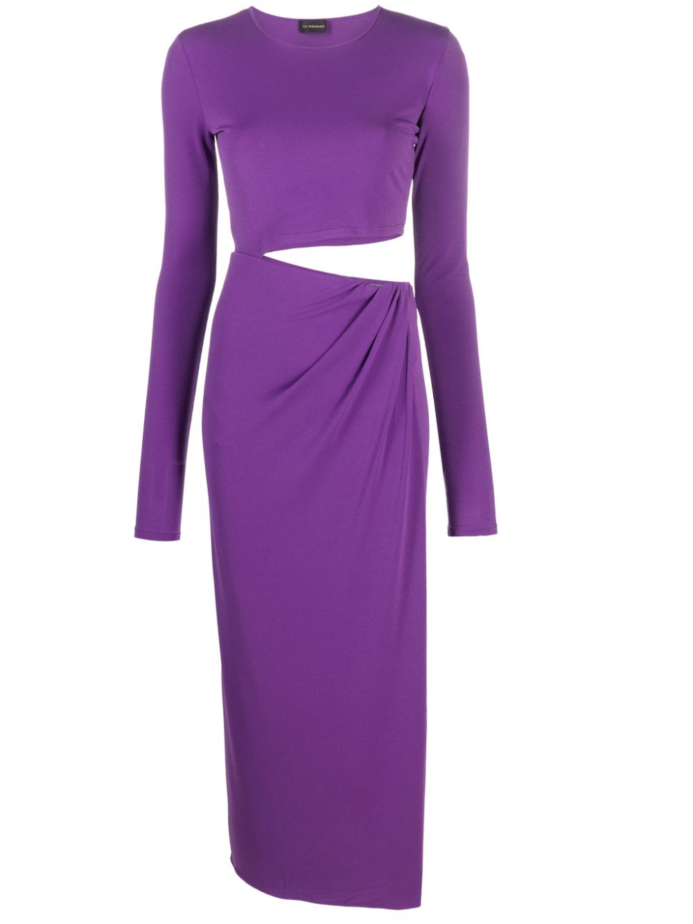 THE ANDAMANE Gia cut-out midi dress - Purple von THE ANDAMANE