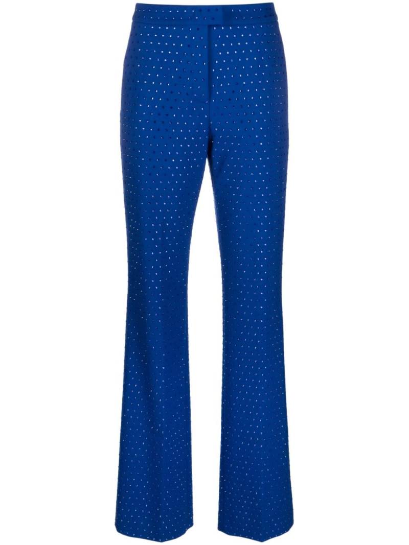 THE ANDAMANE Gladys Crystal tailored trousers - Blue von THE ANDAMANE