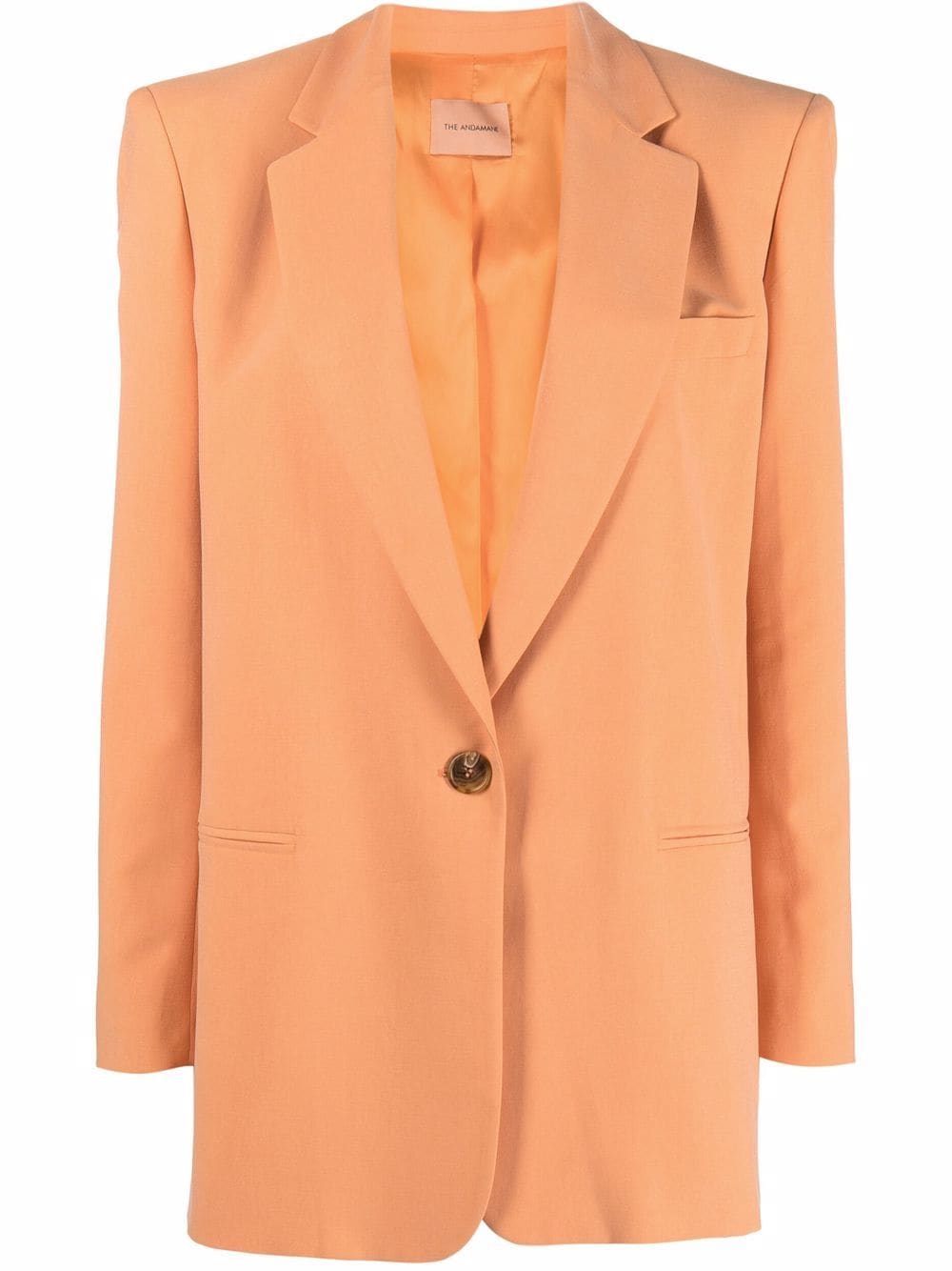 THE ANDAMANE Guia oversized single-breasted blazer - Orange von THE ANDAMANE