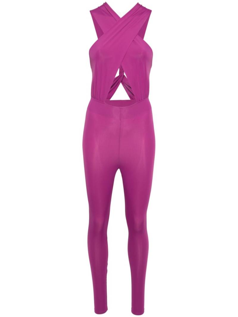 THE ANDAMANE Hola halterneck jumpsuit - Purple von THE ANDAMANE