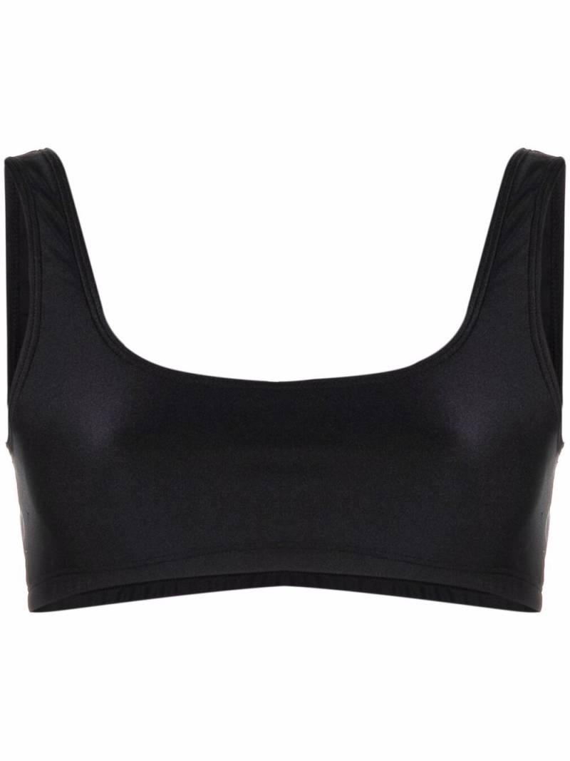 THE ANDAMANE Hollywood cropped bralette top - Black von THE ANDAMANE