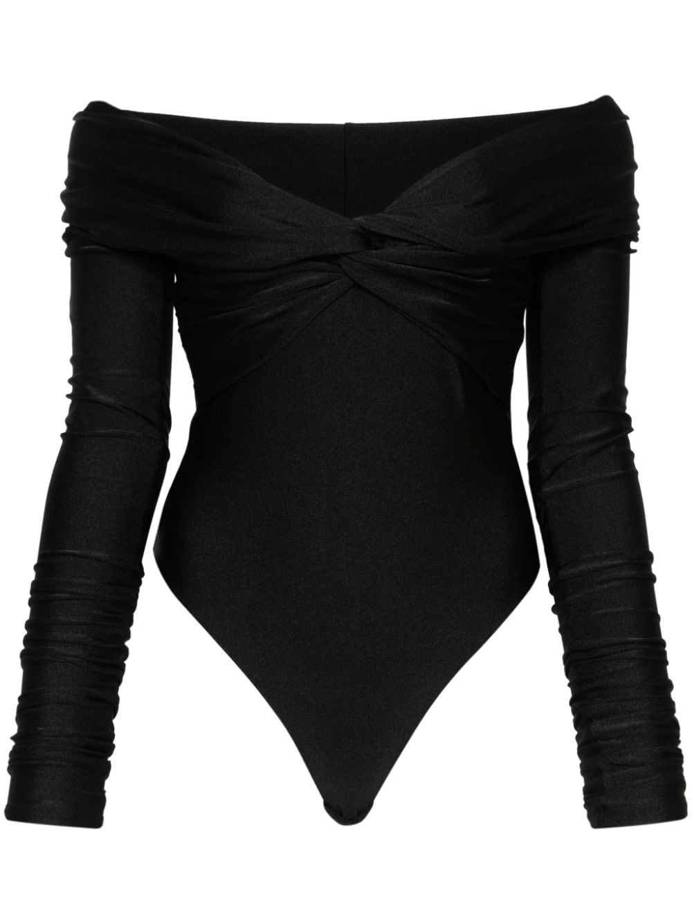 THE ANDAMANE Kendall off-shoulder bodysuit - Black von THE ANDAMANE