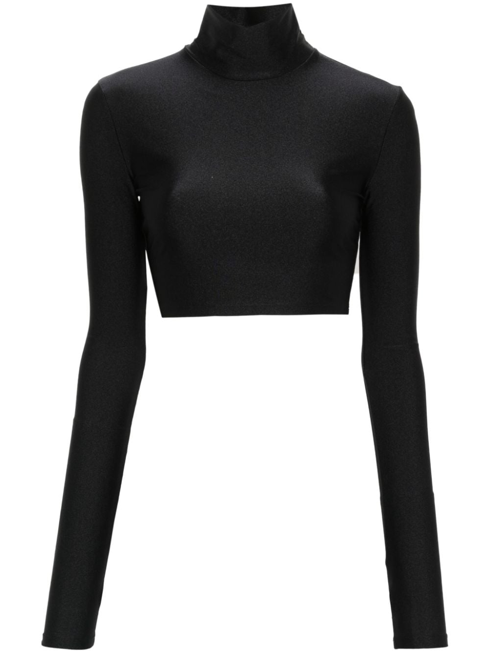 THE ANDAMANE Orchid high-neck top - Black von THE ANDAMANE