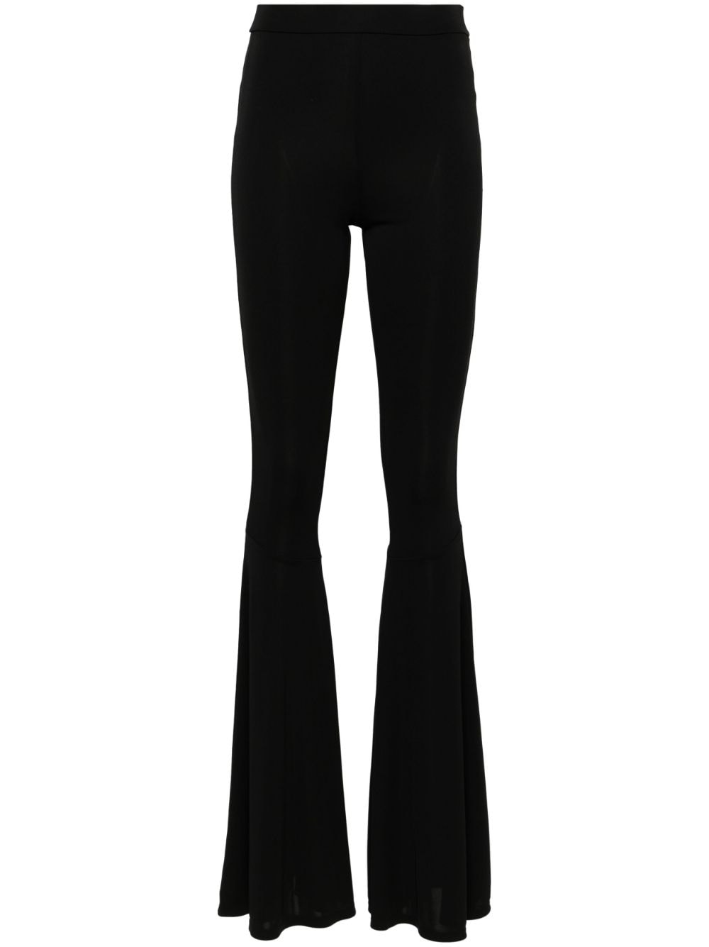 THE ANDAMANE Peggy flared trousers - Black von THE ANDAMANE