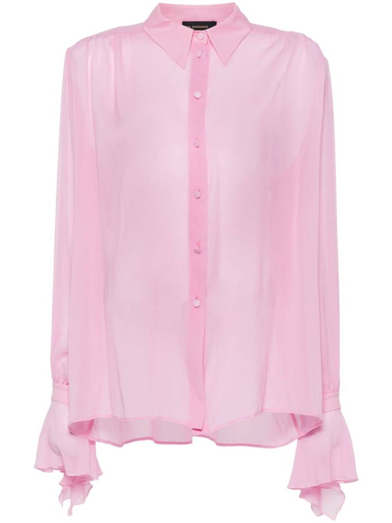 THE ANDAMANE Peony semi-sheer shirt - Pink von THE ANDAMANE