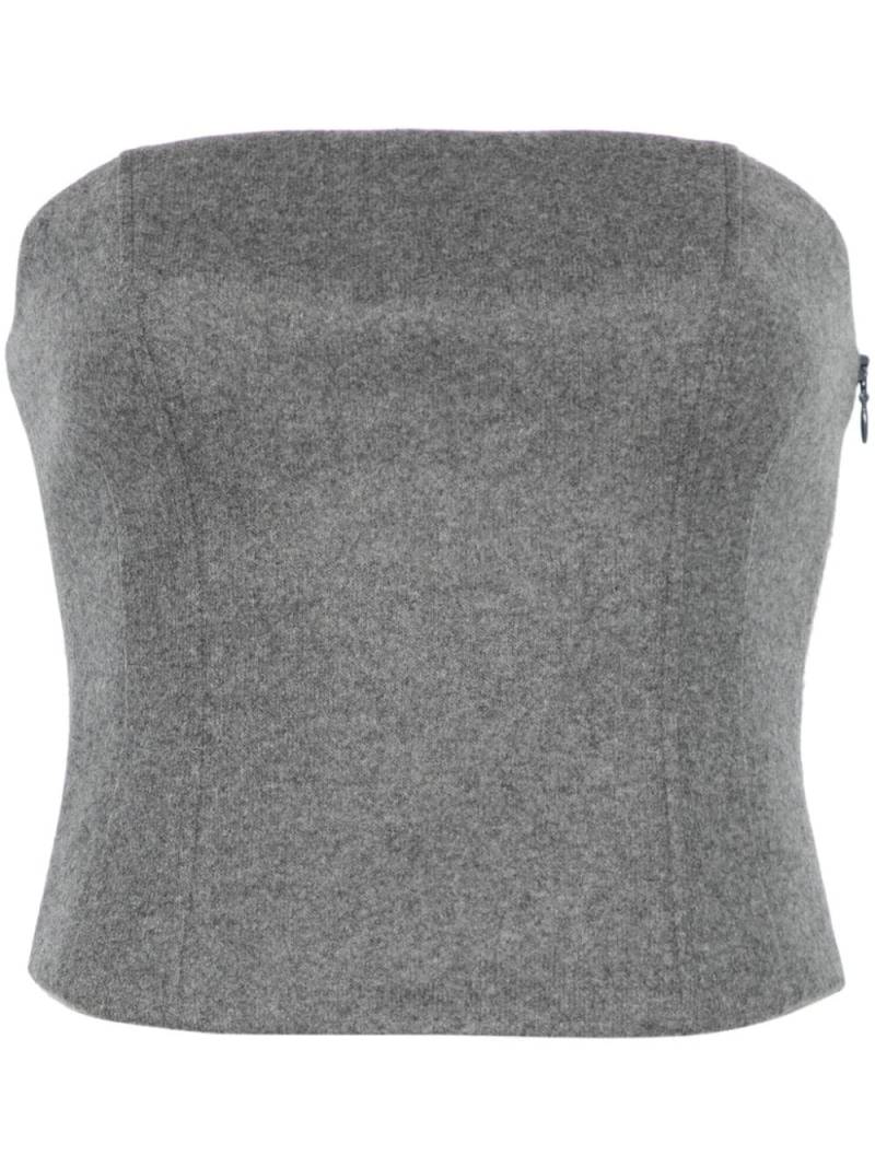 THE ANDAMANE Selina Top - Grey von THE ANDAMANE