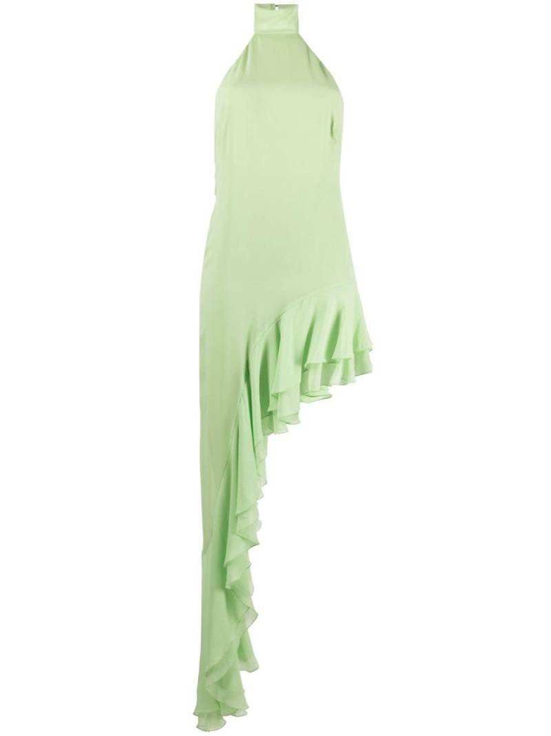 THE ANDAMANE chiffon silk asymmetric dress - Green von THE ANDAMANE