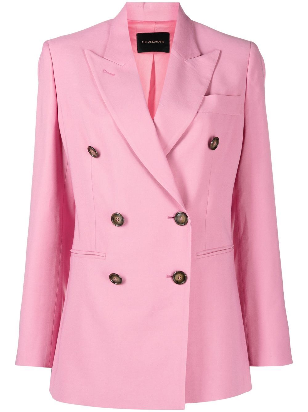 THE ANDAMANE double-breasted blazer - Pink von THE ANDAMANE