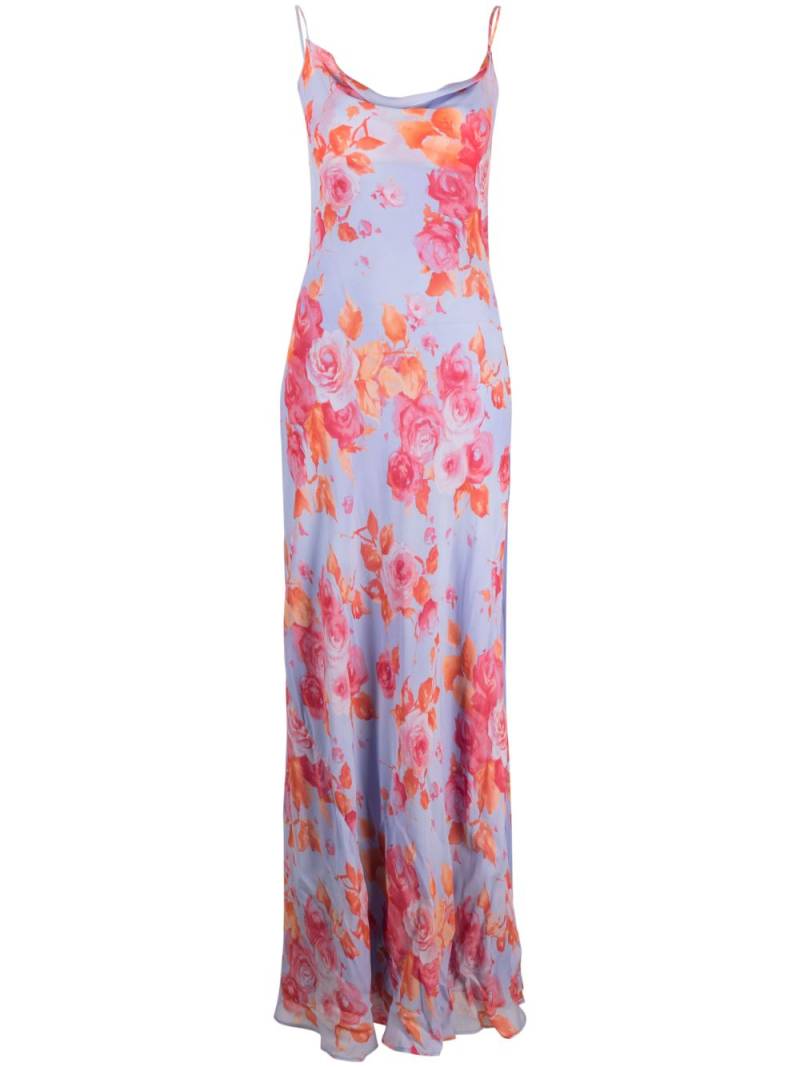 THE ANDAMANE floral-print slip maxi dress - Purple von THE ANDAMANE