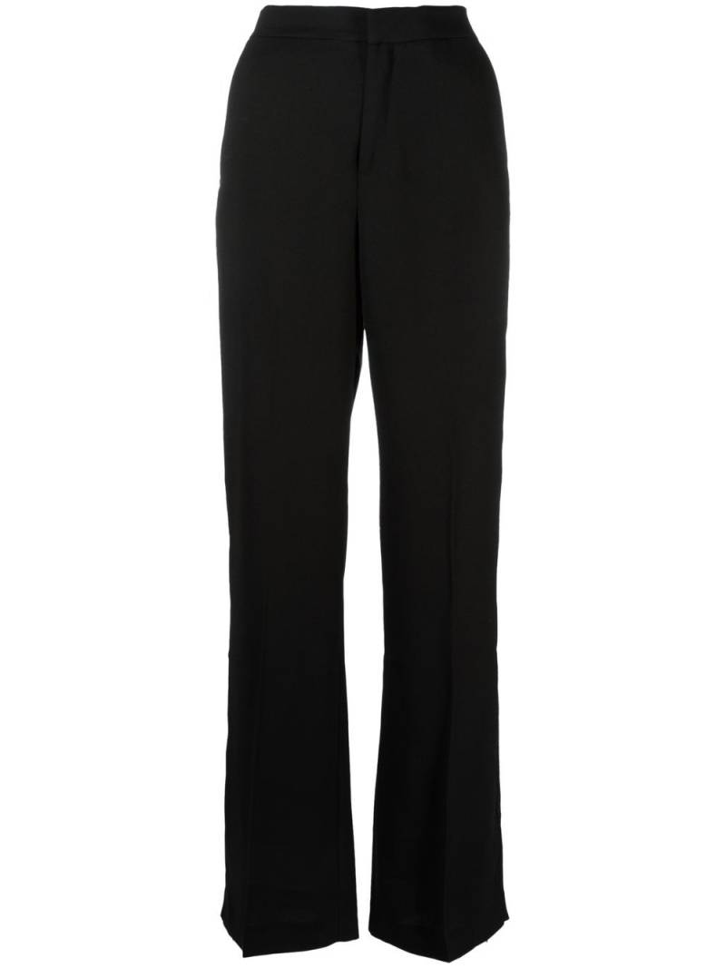 THE ANDAMANE high-waisted wide-leg trousers - Black von THE ANDAMANE