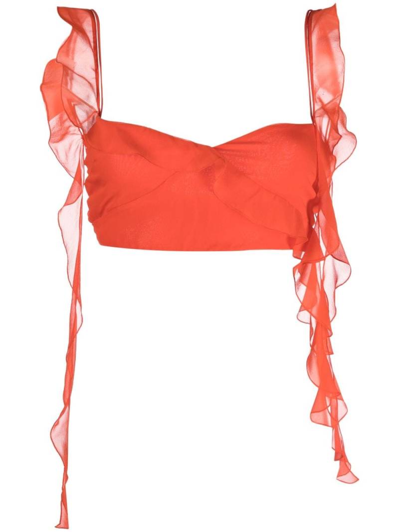 THE ANDAMANE ruffle bralette top - Orange von THE ANDAMANE