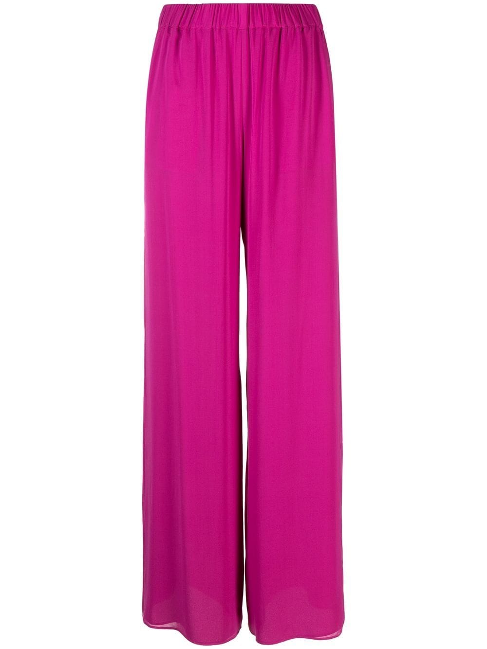 THE ANDAMANE wide-leg flared trousers - Pink von THE ANDAMANE