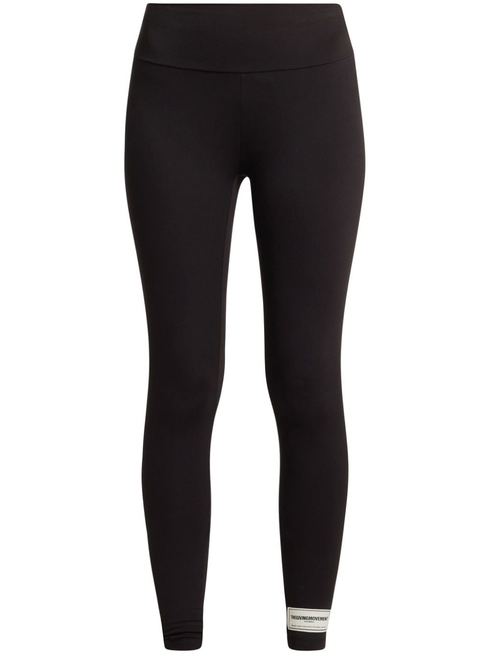 THE GIVING MOVEMENT Softskin100 logo-appliqué leggings - Black von THE GIVING MOVEMENT