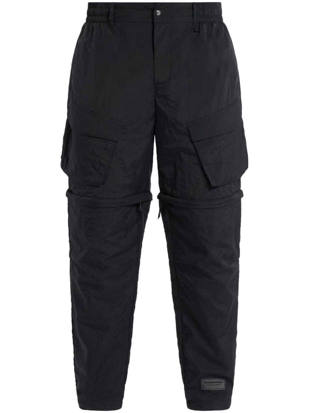 THE GIVING MOVEMENT mid-rise cargo trousers - Black von THE GIVING MOVEMENT