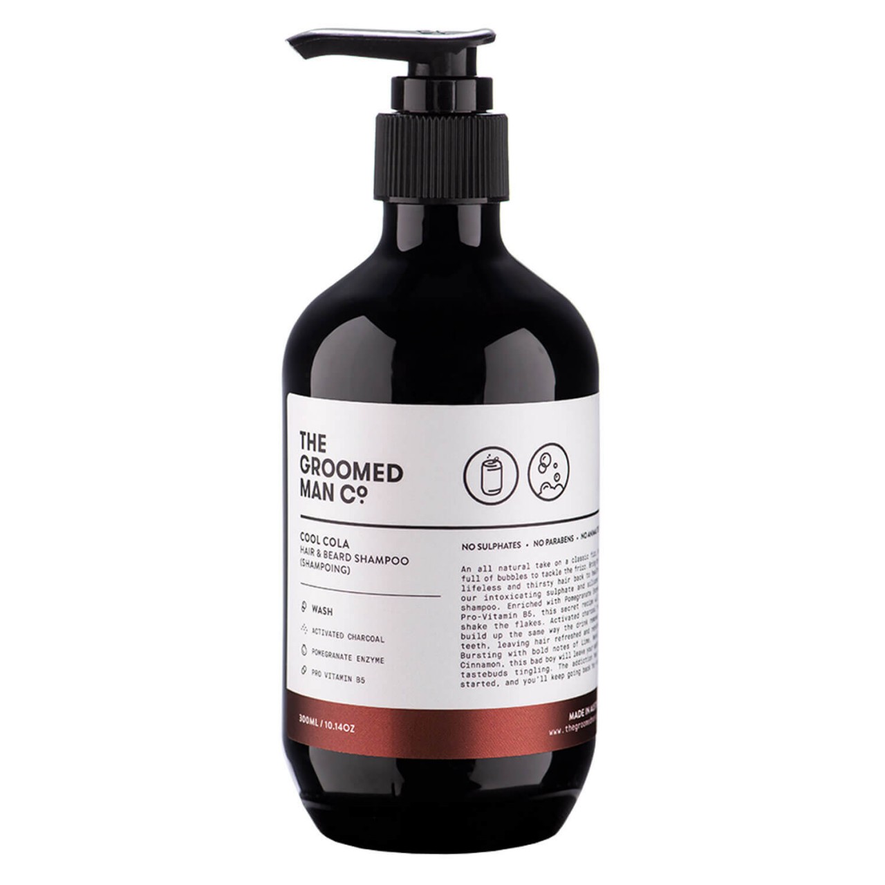 THE GROOMED MAN CO. - Cool Cola Hair & Beard Shampoo von THE GROOMED MAN CO.