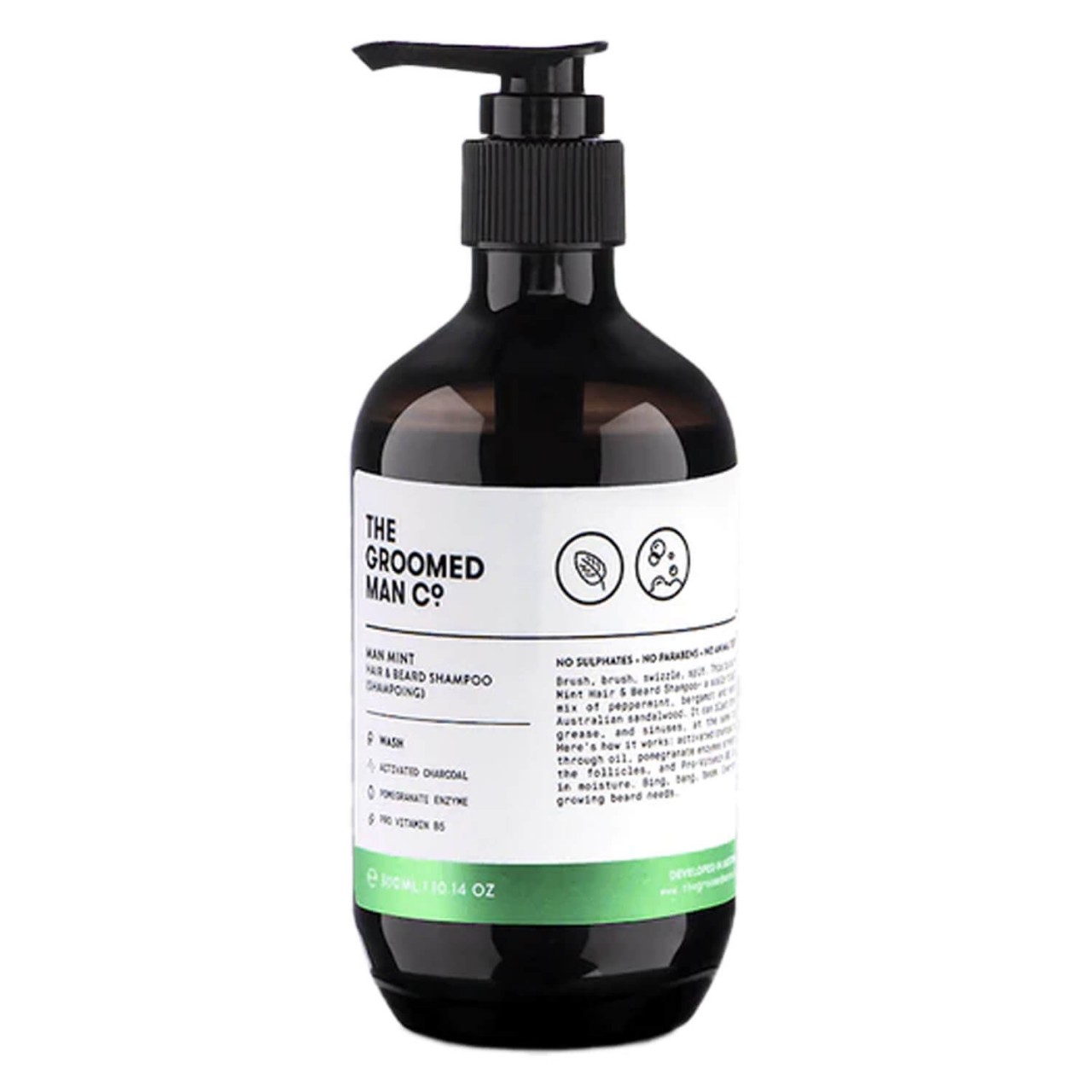 THE GROOMED MAN CO. - Man Mint Hair & Beard Shampoo von THE GROOMED MAN CO.