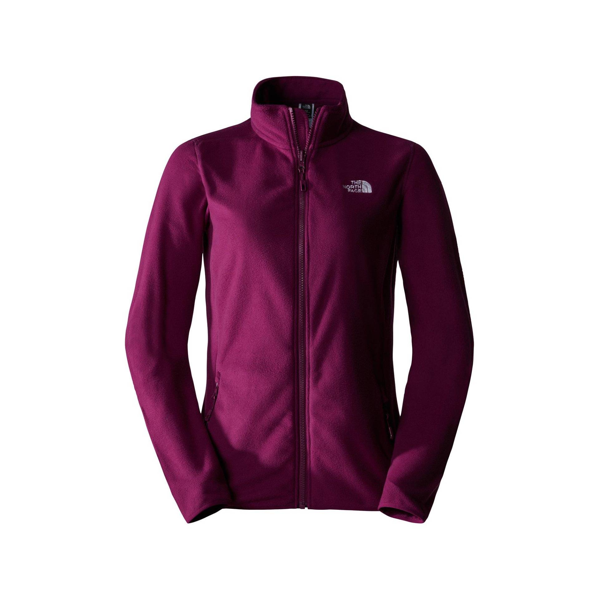 Fleecejacke Ohne Kapuze Damen Bordeaux XL von THE NORTH FACE