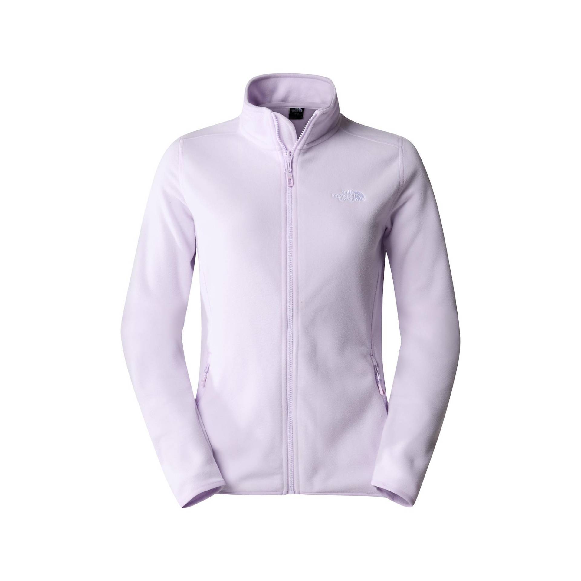 Fleecejacke Ohne Kapuze Damen Lila M von THE NORTH FACE