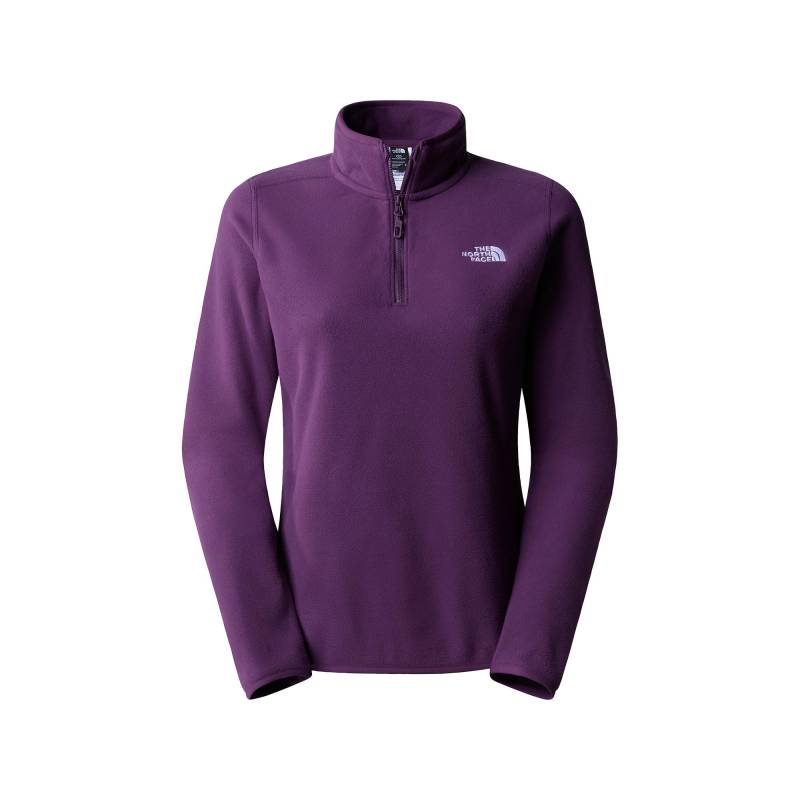 Fleecepullover, Half-zip Damen Violett M von THE NORTH FACE