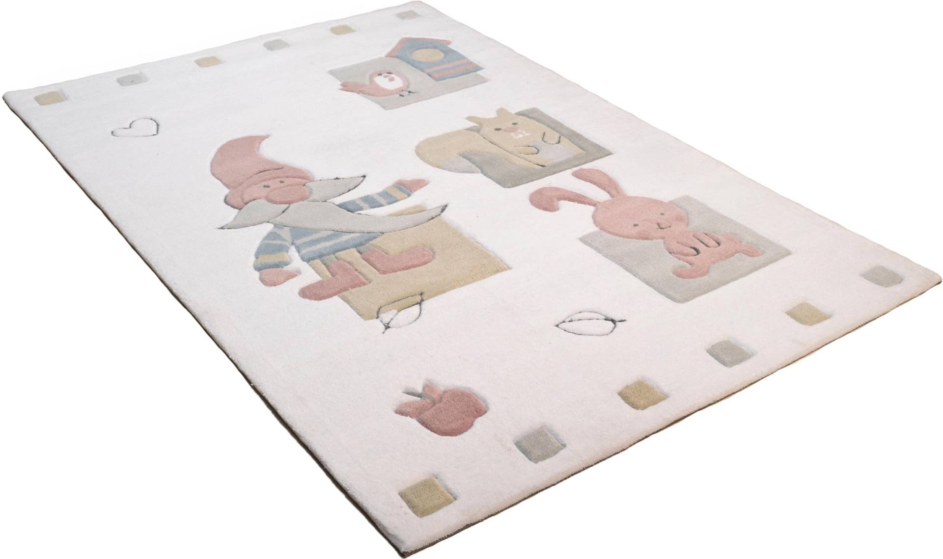 THEKO Kinderteppich »Zwerg«, rechteckig, 14 mm Höhe, Kurzflor, Motiv Zwerg & Tiere, Pastell-Farben, Kinderzimmer THEKO Kinderteppich »Zwerg«, rechteckig, 14 mm Höhe, Kurzflor, Motiv Zwerg & Tiere, Pastell-Farben, Kinderzimmer von THEKO
