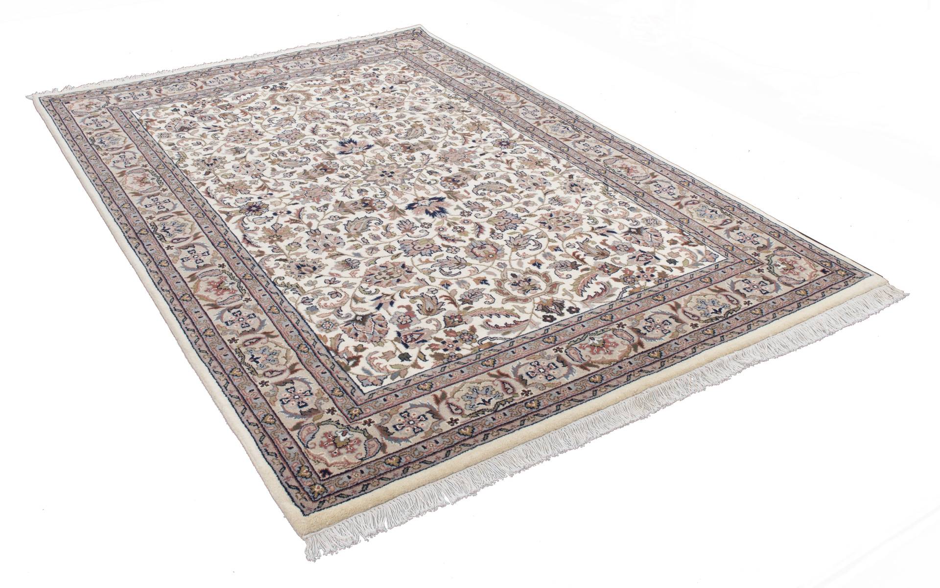 THEKO Orientteppich »Benares Isfahan«, rechteckig, 12 mm Höhe, reine Wolle, handgeknüpft, mit Fransen THEKO Orientteppich »Benares Isfahan«, rechteckig, 12 mm Höhe, reine Wolle, handgeknüpft, mit Fransen von THEKO