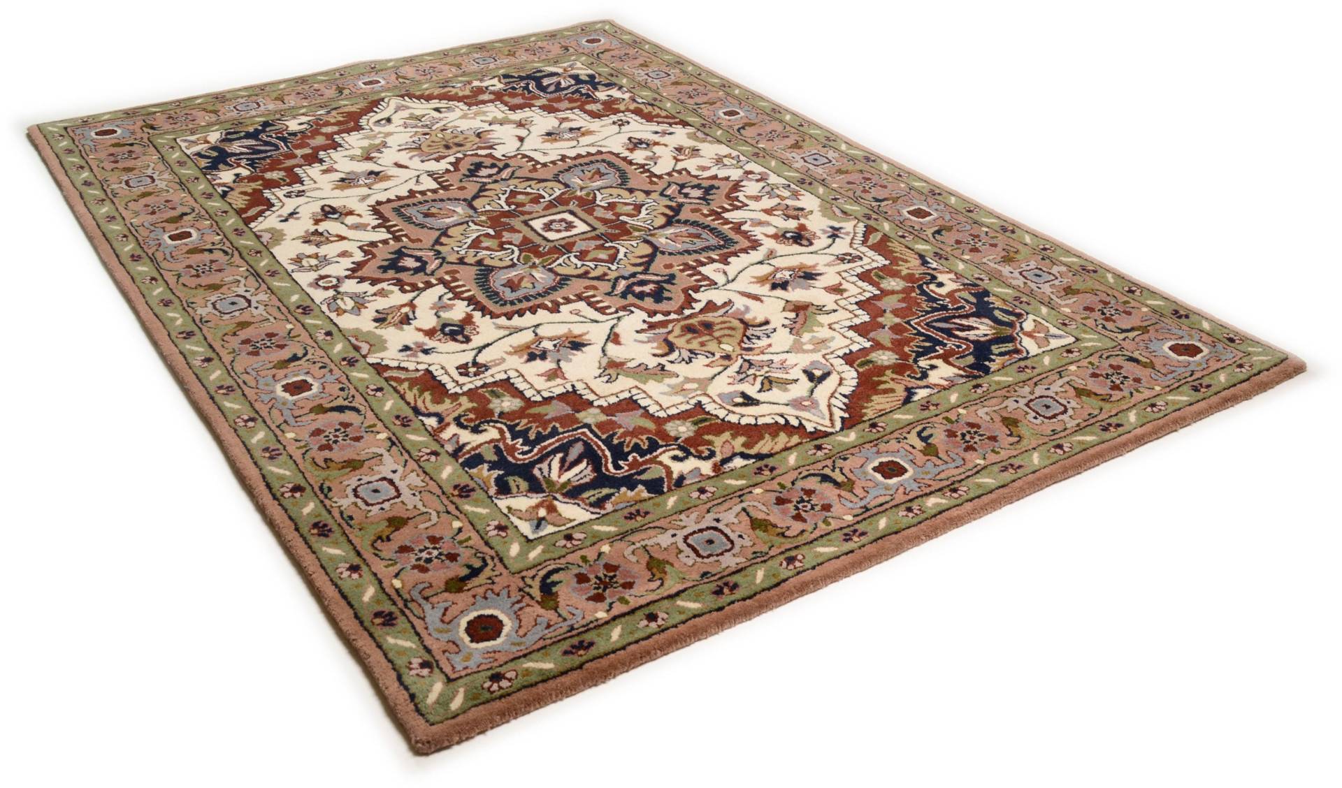 THEKO Wollteppich »Royal Heriz«, rechteckig, 14 mm Höhe, reine Wolle, Orient-Optik, ideal im Wohnzimmer & Schlafzimmer THEKO Wollteppich »Royal Heriz«, rechteckig, 14 mm Höhe, reine Wolle, Orient-Optik, ideal im Wohnzimmer & Schlafzimmer von THEKO