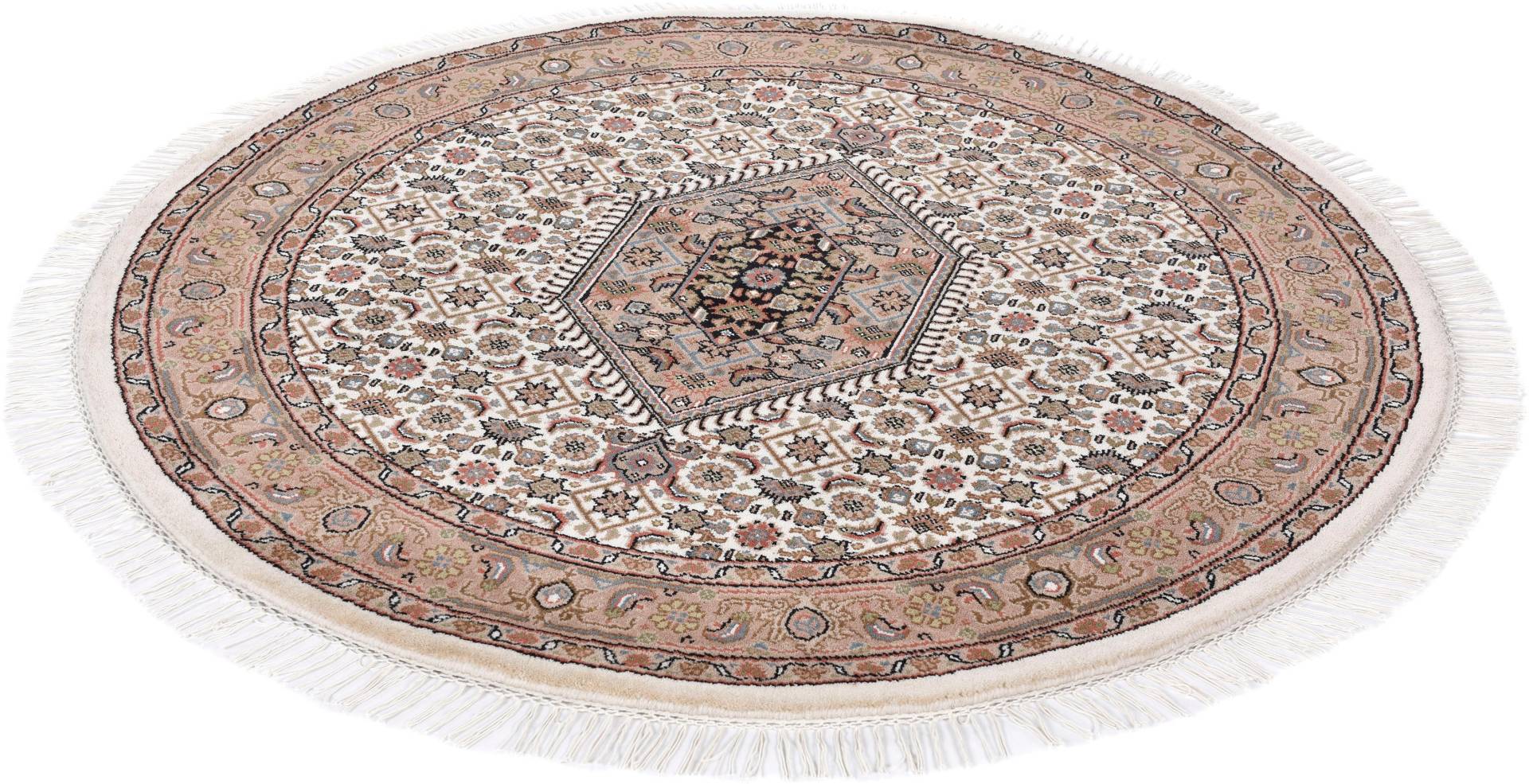 THEKO Orientteppich »Benares Bidjar«, rund, 12 mm Höhe, reine Wolle, handgeknüpft, mit Fransen THEKO Orientteppich »Benares Bidjar«, rund, 12 mm Höhe, reine Wolle, handgeknüpft, mit Fransen von THEKO