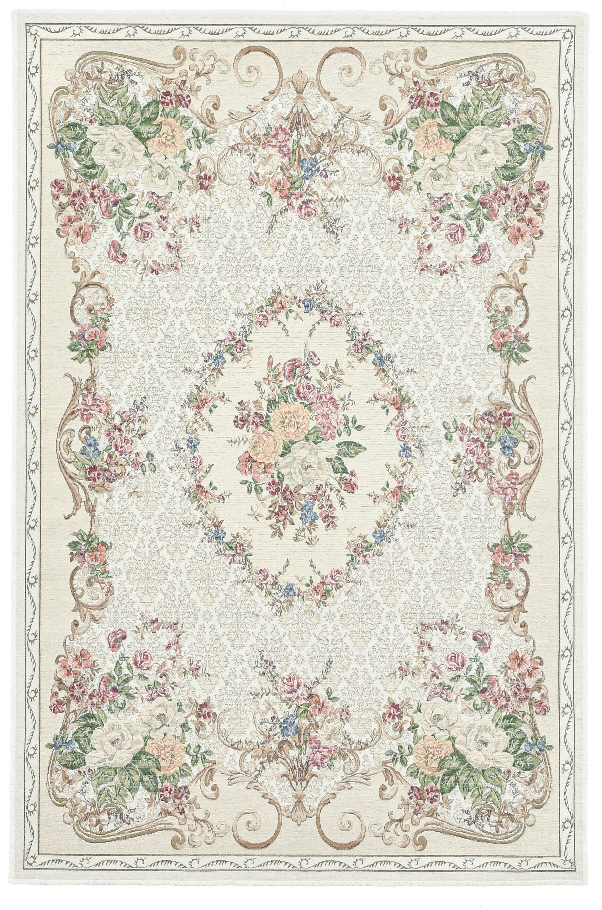 THEKO Teppich »Flomi Floral«, rechteckig, gewebt, Blumen Design, ideal im Wohnzimmer & Schlafzimmer von THEKO