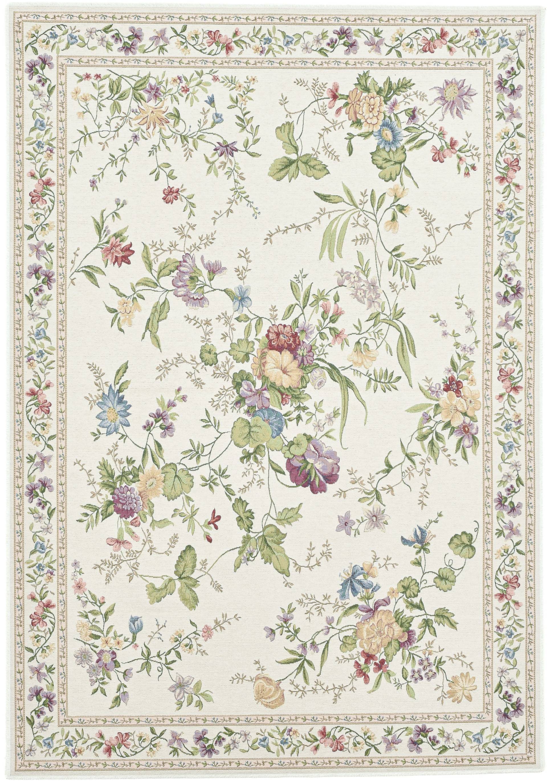THEKO Teppich »Flomi Sagrini«, rechteckig, 4 mm Höhe, Flachgewebe, Pastell-Farben, Blumen Design THEKO Teppich »Flomi Sagrini«, rechteckig, 4 mm Höhe, Flachgewebe, Pastell-Farben, Blumen Design von THEKO