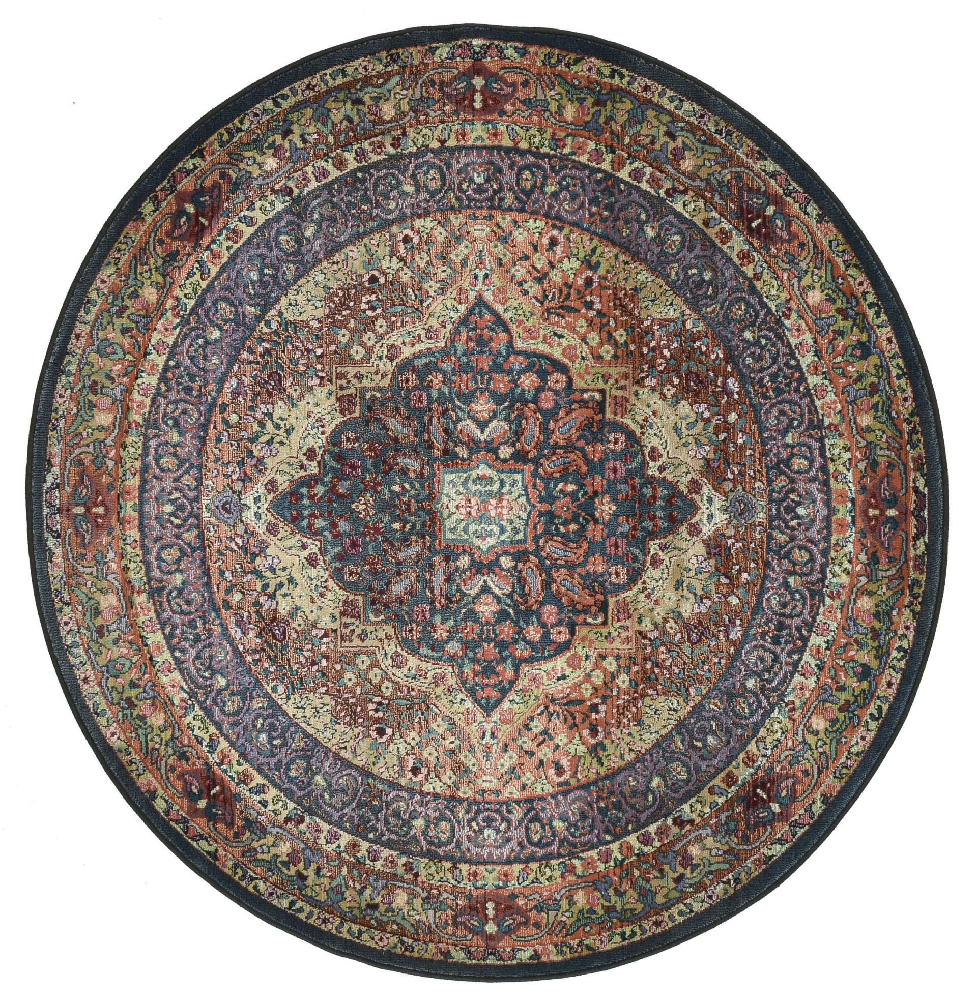THEKO Teppich »Gabiro 190«, rund, 10 mm Höhe, Kurzflor, Orient-Optik THEKO Teppich »Gabiro 190«, rund, 10 mm Höhe, Kurzflor, Orient-Optik von THEKO