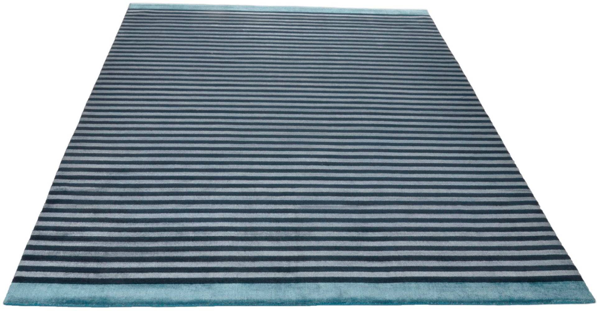 THEKO Teppich »Miami 3286«, rechteckig, 8 mm Höhe, Handweb Teppich, gestreift, handgewebt, aus Viskose & Wolle THEKO Teppich »Miami 3286«, rechteckig, 8 mm Höhe, Handweb Teppich, gestreift, handgewebt, aus Viskose & Wolle von THEKO