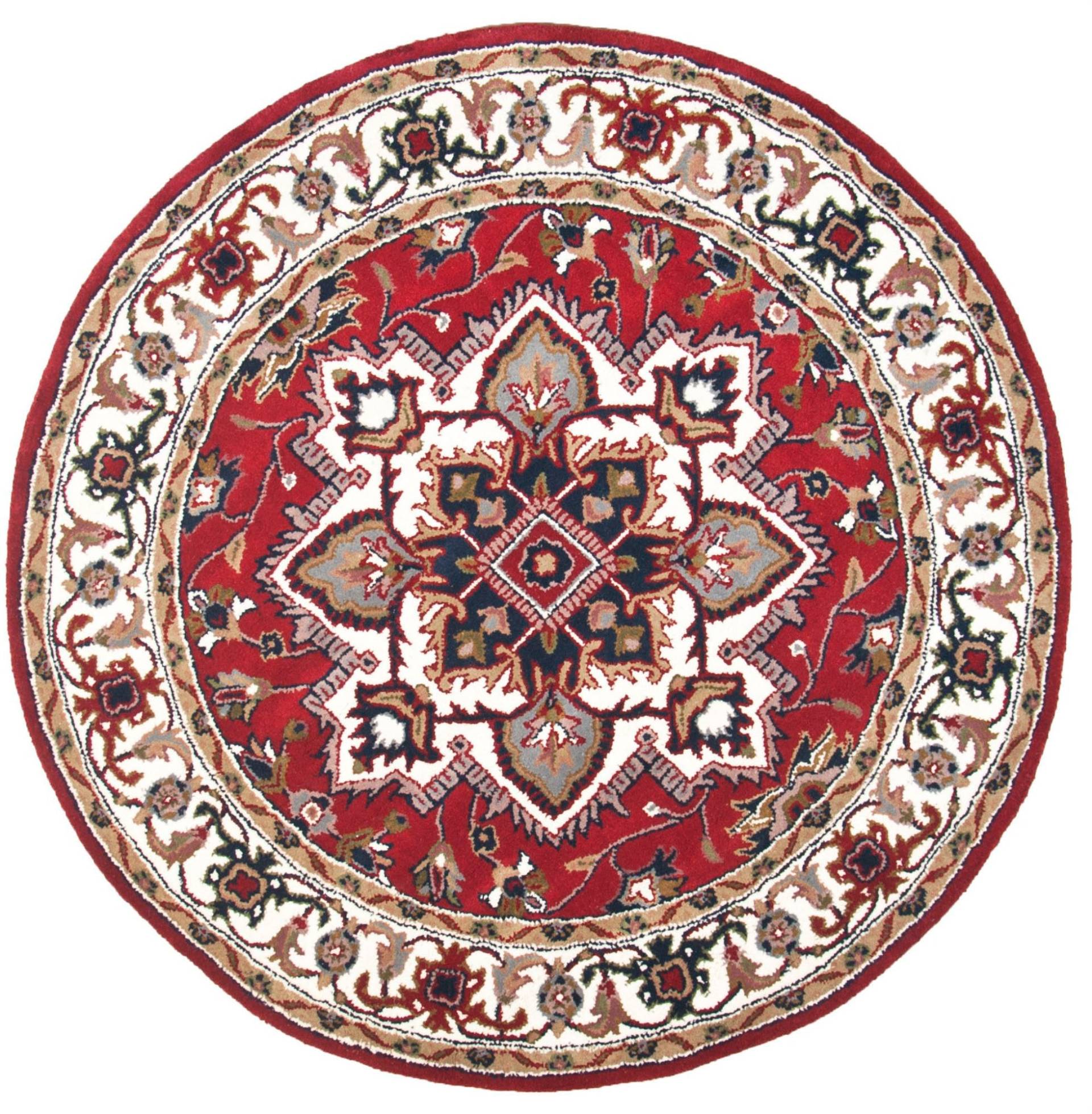 THEKO Wollteppich »Royal Heriz«, rund, 14 mm Höhe, reine Wolle, Orient-Optik, ideal im Wohnzimmer & Schlafzimmer THEKO Wollteppich »Royal Heriz«, rund, 14 mm Höhe, reine Wolle, Orient-Optik, ideal im Wohnzimmer & Schlafzimmer von THEKO