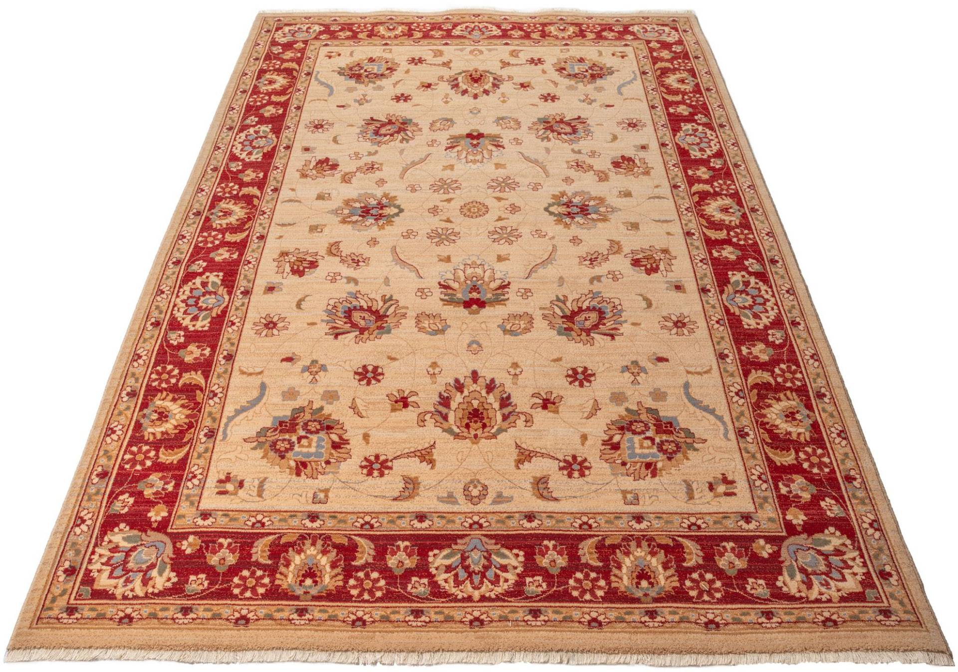 THEKO Wollteppich »Saharna 2444«, rechteckig, 12 mm Höhe, reine Wolle, Orient-Optik, mit Fransen THEKO Wollteppich »Saharna 2444«, rechteckig, 12 mm Höhe, reine Wolle, Orient-Optik, mit Fransen von THEKO