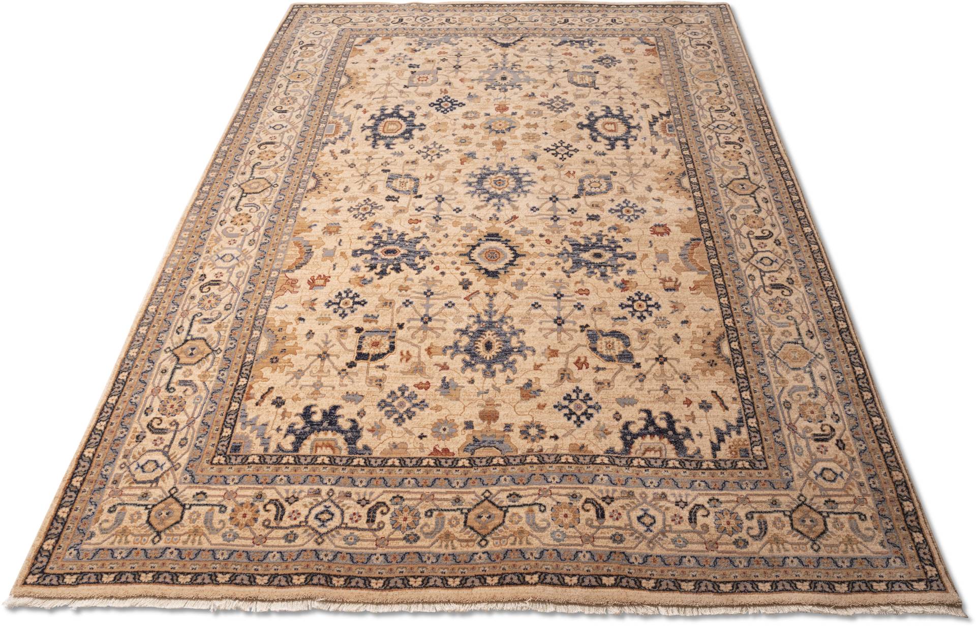 THEKO Wollteppich »Saharna 7521«, rechteckig, 12 mm Höhe, reine Wolle, Orient-Optik, mit Fransen THEKO Wollteppich »Saharna 7521«, rechteckig, 12 mm Höhe, reine Wolle, Orient-Optik, mit Fransen von THEKO