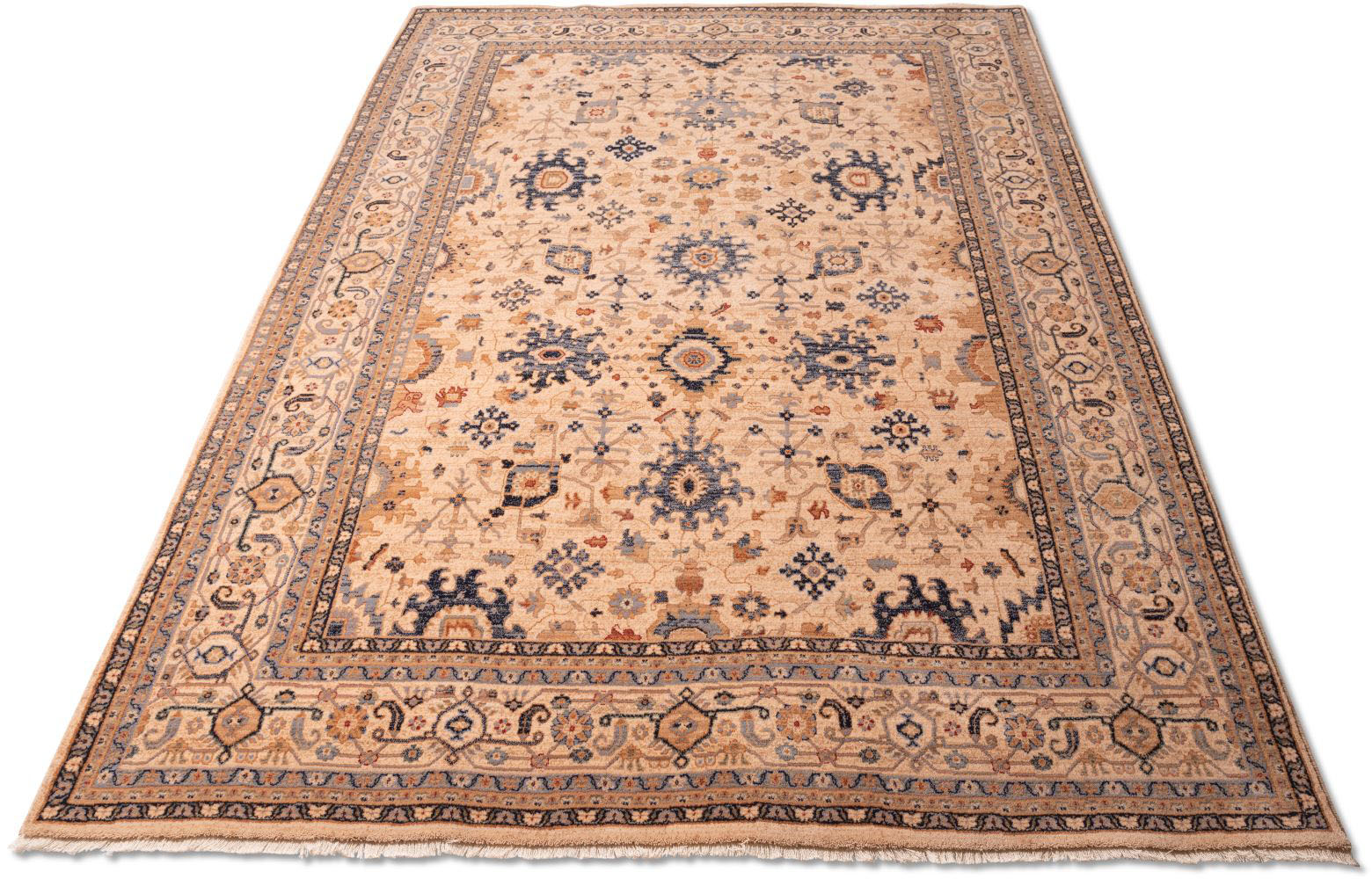 THEKO Wollteppich »Saharna 7521«, rechteckig, 12 mm Höhe, reine Wolle, Orient-Optik, mit Fransen THEKO Wollteppich »Saharna 7521«, rechteckig, 12 mm Höhe, reine Wolle, Orient-Optik, mit Fransen von THEKO