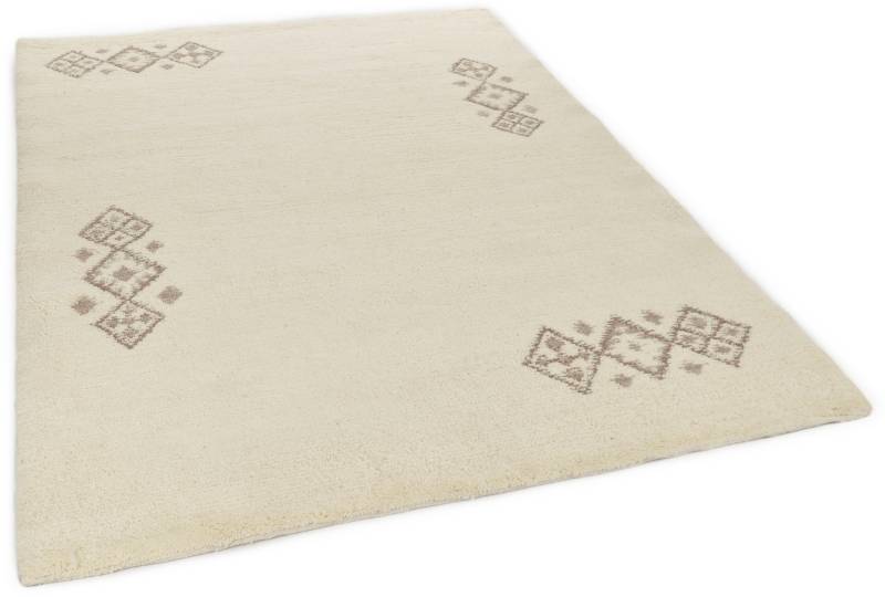 THEKO Wollteppich »Taza Royal 609«, rechteckig, echter Berber Teppich aus Marokko, reine Wolle, handgeknüpft von THEKO