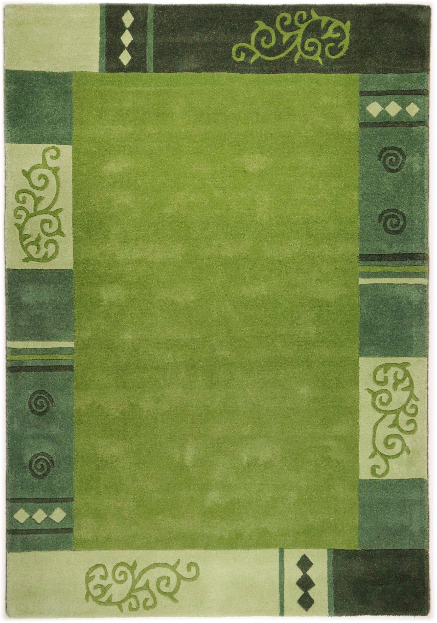 THEKO Wollteppich »Ambadi«, rechteckig, 14 mm Höhe, reine Schurwolle, handgetuftet, mit Bordüre, modern THEKO Wollteppich »Ambadi«, rechteckig, 14 mm Höhe, reine Schurwolle, handgetuftet, mit Bordüre, modern von THEKO