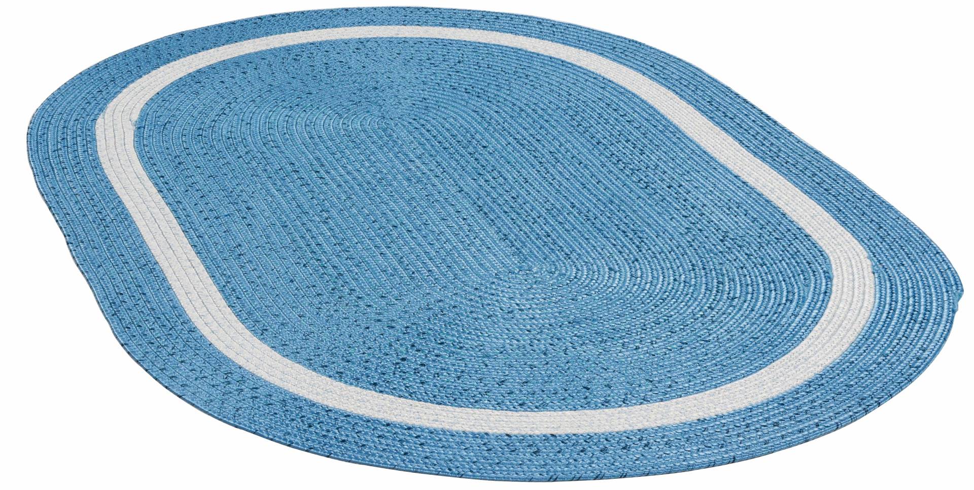 Gino Falcone Teppich »Benito«, oval, 6 mm Höhe, Flachgewebe, Uni-Farben, mit Bordüre, In- und Outdoor geeignet Gino Falcone Teppich »Benito«, oval, 6 mm Höhe, Flachgewebe, Uni-Farben, mit Bordüre, In- und Outdoor geeignet von Gino Falcone