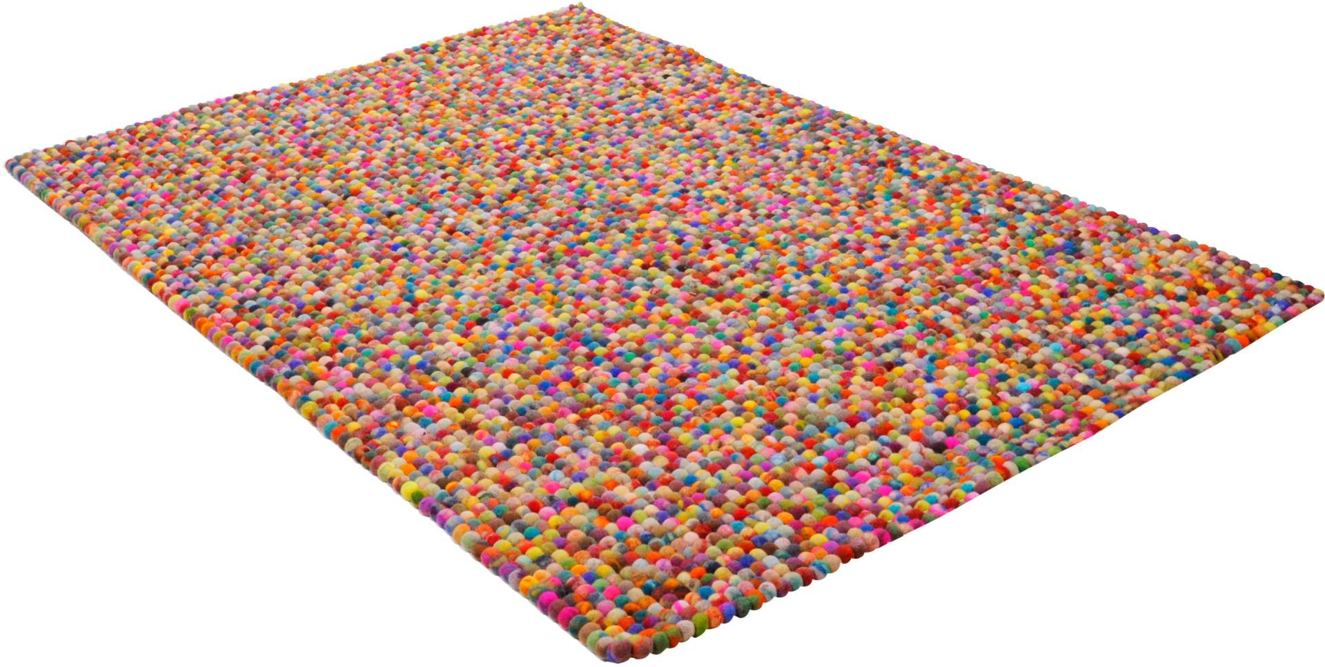 THEKO Wollteppich »Felty 2.2«, rechteckig, 22 mm Höhe, Filzkugel-Teppich, reine Wolle, handgefertigt THEKO Wollteppich »Felty 2.2«, rechteckig, 22 mm Höhe, Filzkugel-Teppich, reine Wolle, handgefertigt von THEKO