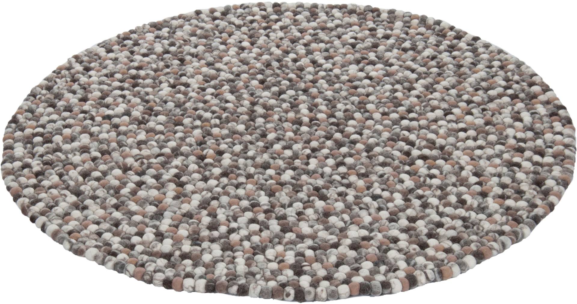 THEKO Wollteppich »Felty 2.2«, rund, 22 mm Höhe, Filzkugel-Teppich, reine Wolle, handgefertigt THEKO Wollteppich »Felty 2.2«, rund, 22 mm Höhe, Filzkugel-Teppich, reine Wolle, handgefertigt von THEKO