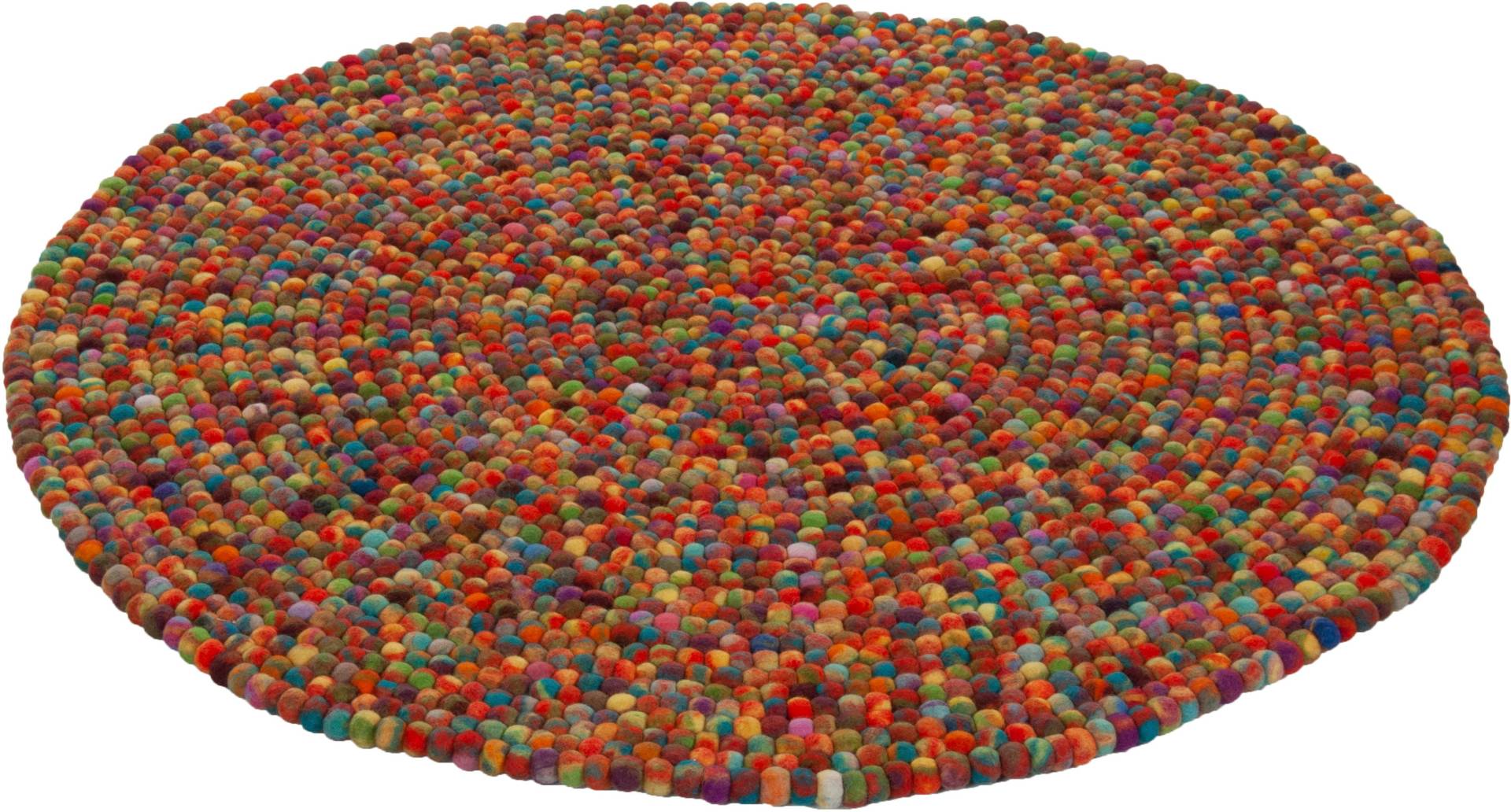 THEKO Wollteppich »Felty 2.2«, rund, 22 mm Höhe, Filzkugel-Teppich, reine Wolle, handgefertigt THEKO Wollteppich »Felty 2.2«, rund, 22 mm Höhe, Filzkugel-Teppich, reine Wolle, handgefertigt von THEKO