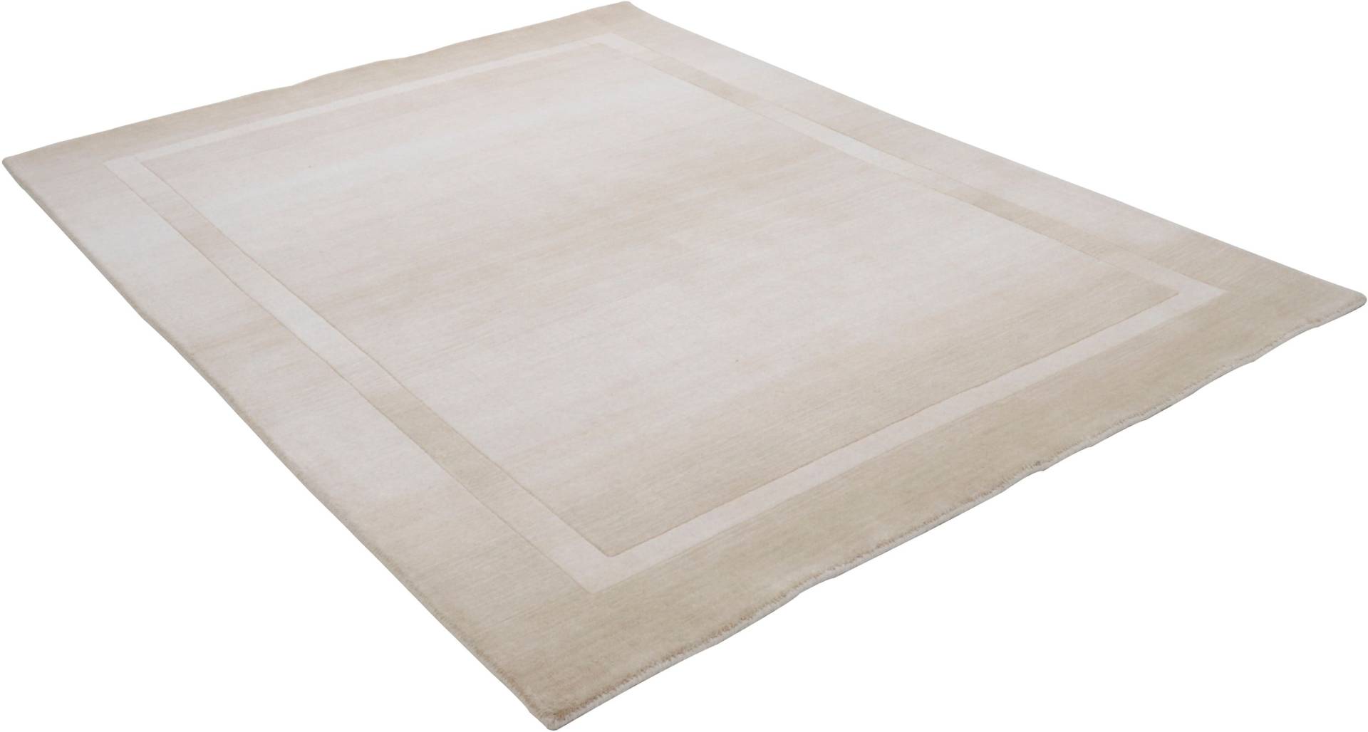 THEKO Wollteppich »Elegance«, rechteckig, 14 mm Höhe, Handweb Teppich, reine Wolle, mit Bordüre, handgewebt THEKO Wollteppich »Elegance«, rechteckig, 14 mm Höhe, Handweb Teppich, reine Wolle, mit Bordüre, handgewebt von THEKO