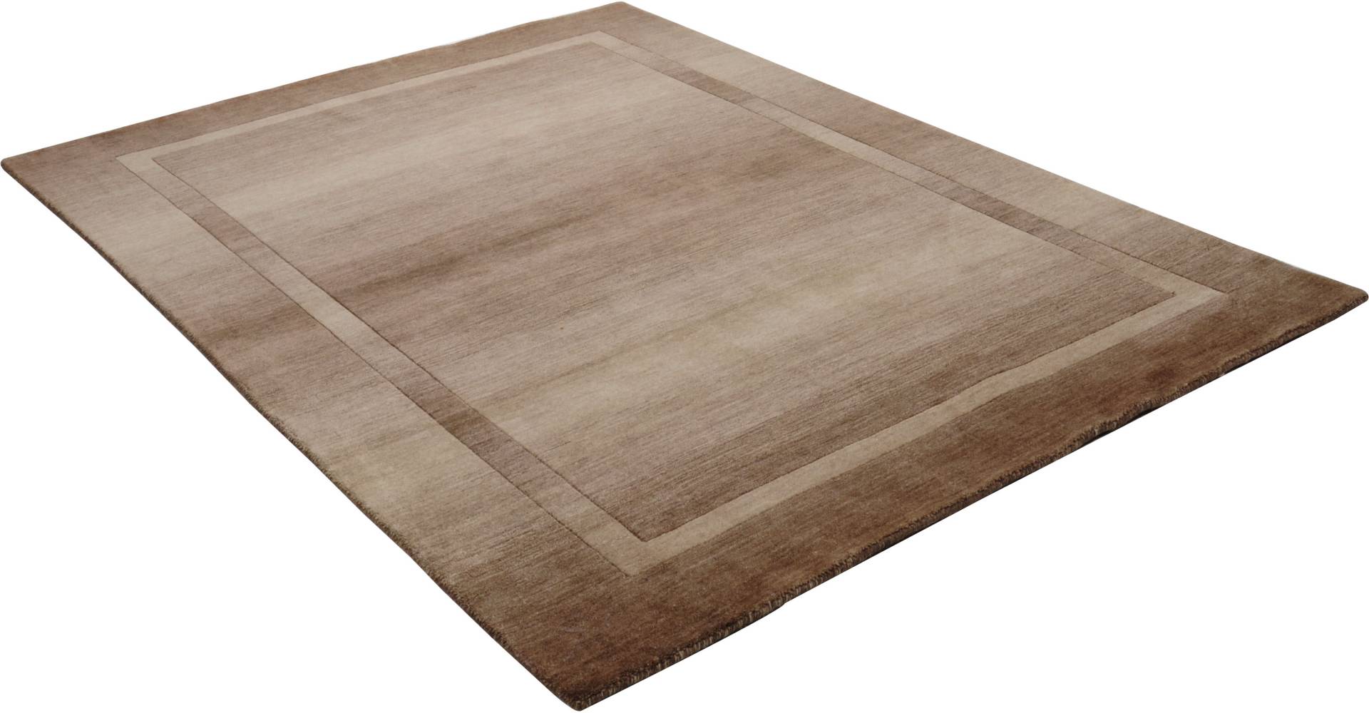 THEKO Wollteppich »Elegance«, rechteckig, 14 mm Höhe, Handweb Teppich, reine Wolle, mit Bordüre, handgewebt THEKO Wollteppich »Elegance«, rechteckig, 14 mm Höhe, Handweb Teppich, reine Wolle, mit Bordüre, handgewebt von THEKO