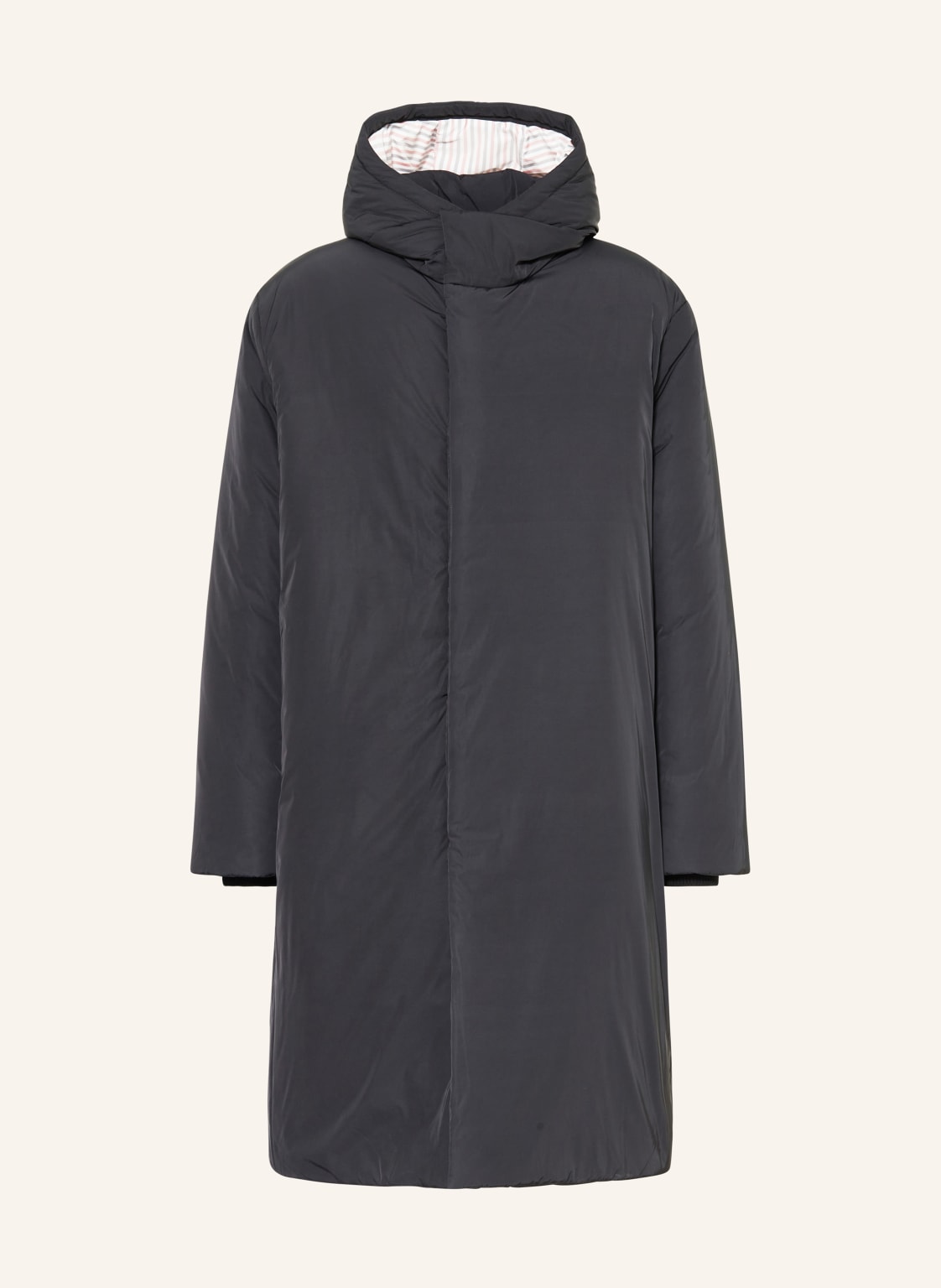 Thom Browne. Daunenmantel schwarz Thom Browne. Daunenmantel schwarz von THOM BROWNE.