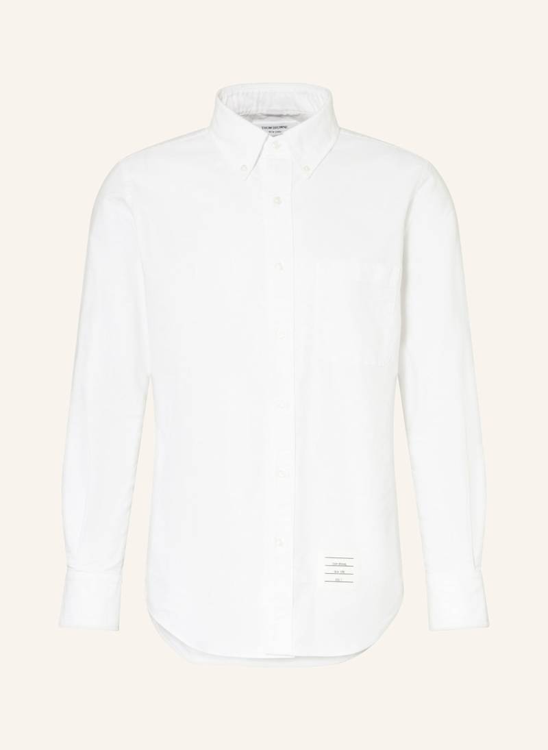 Thom Browne. Oxfordhemd Straight Fit weiss von THOM BROWNE.