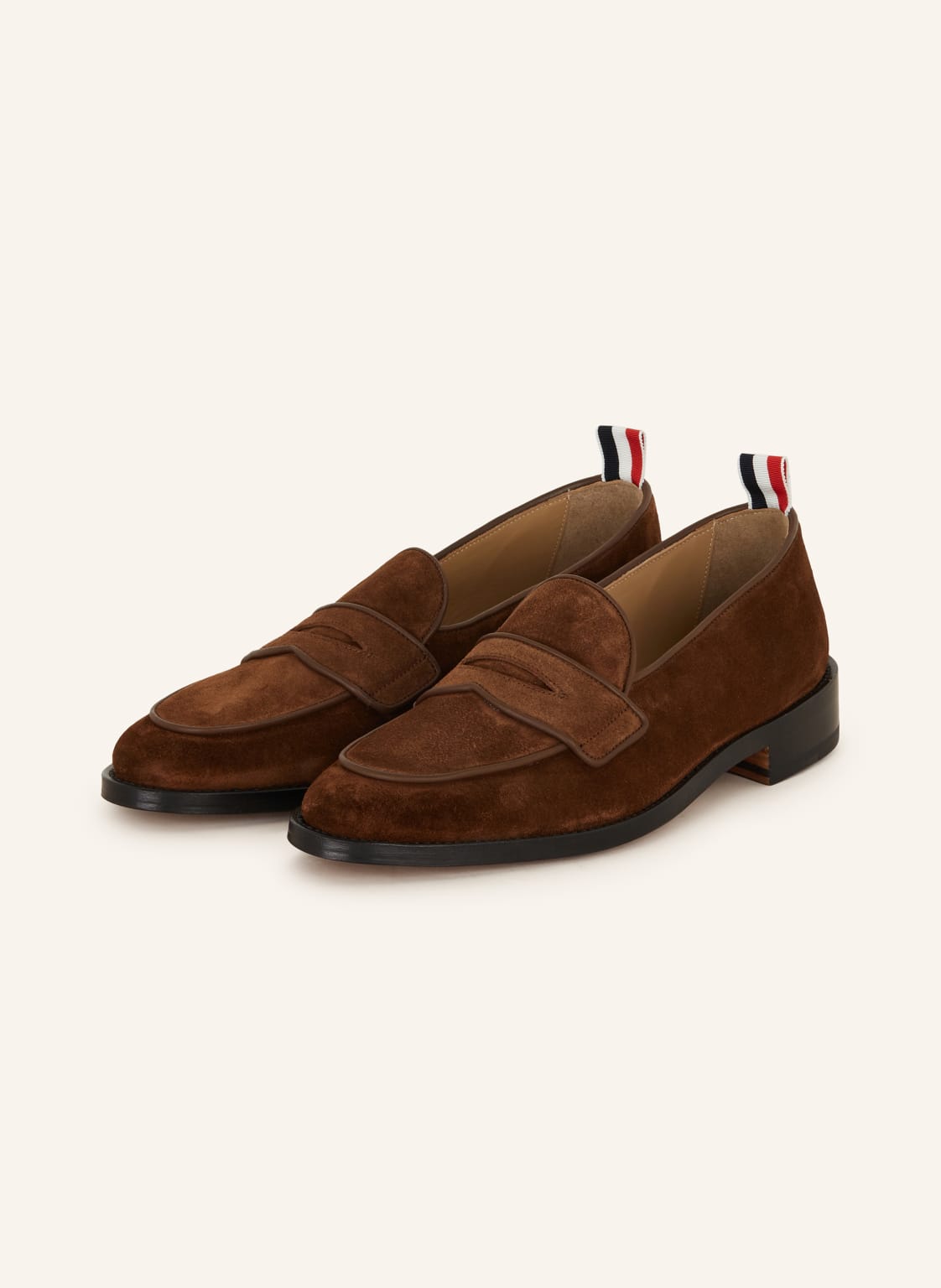 Thom Browne. Penny-Loafer braun von THOM BROWNE.