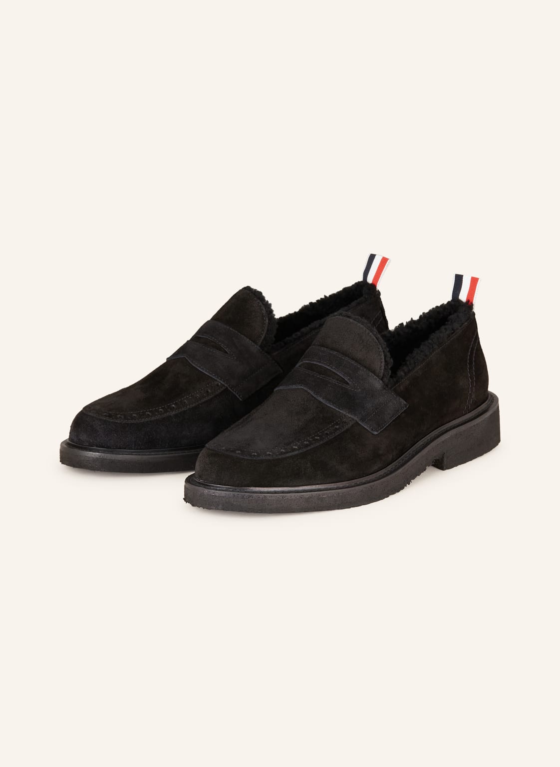 Thom Browne. Penny-Loafer schwarz